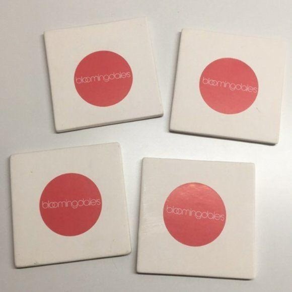 Bloomingdale Vintage Ceramic tile coaster Set of 4 home fashion party - Picture 6 of 8